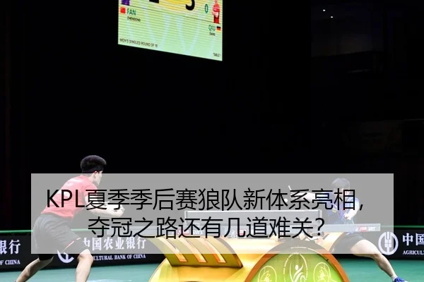 KPL夏季季后赛狼队新体系亮相，夺冠之路还有几道难关？